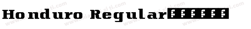 Honduro Regular字体转换